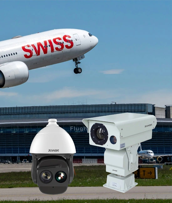 Applicazione della telecamera CCTV per la sicurezza dell'aeroporto