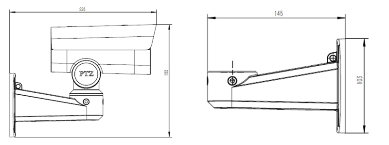  ZN-SCB2081V45-ES 8MP 20X IR Network PTZ Bullet Camera 