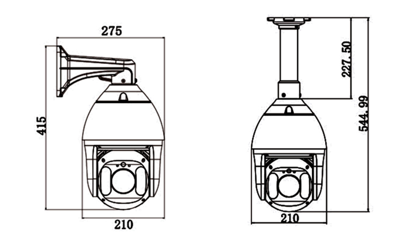 ZN-IRS2582R7E-ES 7 pollici 8MP 25x IR telecamera Speed Dome di rete 